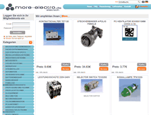 Tablet Screenshot of more-electro.de